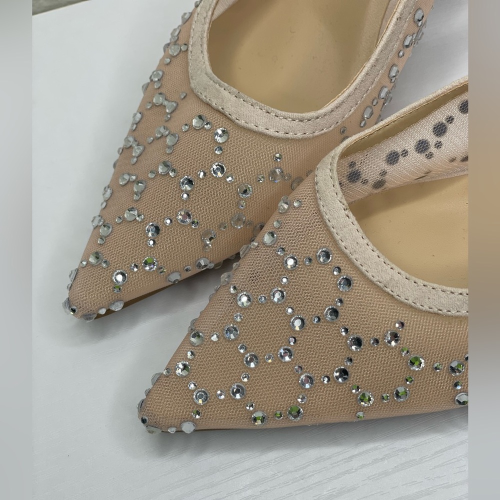 Wild Diva Lounge Rhinestone Mesh Heels โ Size 8 (2โ Heel) - Picture 2 of 6